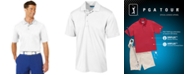 PGA TOUR Men's Airflux Solid Golf Polo Shirt